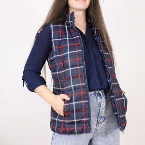 *Tommy Hilfiger Navy Plaid Vest